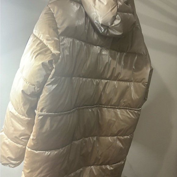 Calvin Klein Jeans Women's Quilted Puffer Hood Jacket in Khaki Size L NWT - Picture 14 of 15